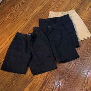 Lands’ End school uniform shorts bundle, size 8.